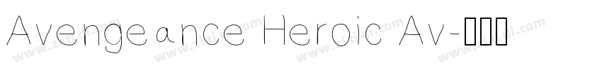Avengeance Heroic Av字体转换